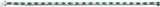 Platinum Round Natural Emerald Line Bracelet - view 11