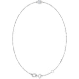Platinum Round Natural Diamond Bezel-Set Link Bracelet - view 17