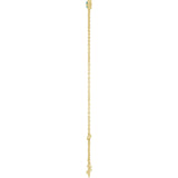 14K Gold Round Lab-Grown Alexandrite Bezel-Set Link Bracelet - Yellow Gold - view 12