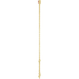 14K Gold Round Natural Ruby Bezel-Set Link Bracelet - Yellow Gold - view 12