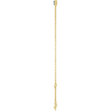 14K Gold Round Lab-Grown Blue Sapphire Bezel-Set Link Bracelet - Yellow Gold - view 18