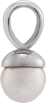 Platinum Cultured Freshwater Pearl Pearl Pendant - view 2