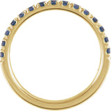 10K Gold Round Natural Alexandrite Birthstone Stackable Ring - Yellow Gold - view 10