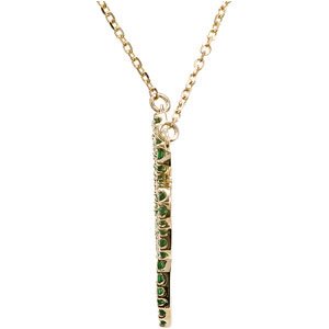 14K Gold Clover Necklace - view 2