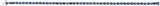 14K Gold Round Natural Blue Sapphire Line Bracelet – 3mm Stones - White Gold - view 3
