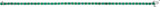 14K Gold Round Lab-Grown Emerald Line Bracelet II - White Gold - view 2