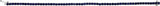 14K Gold Round Lab-Grown Blue Sapphire Line Bracelet – 3mm Stones - view 3