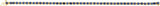 14K Gold Round Natural Blue Sapphire Line Bracelet – 3mm Stones - Yellow Gold - view 3