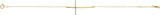 14K Gold Round Natural Citrine Accented Sideways Cross Bracelet - Yellow Gold - view 4