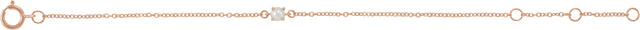 14K Gold Pearl Pearl Youth Birthstone Bracelet - Rose Gold - view 2