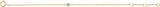 14K Gold Round Diamond Youth Birthstone Bracelet - view 2