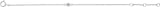 14K Gold Round White Sapphire Youth Birthstone Bracelet - White Gold - view 2