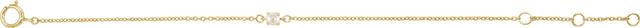14K Gold Pearl Pearl Youth Birthstone Bracelet - Yellow Gold - view 2