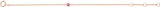 14K Gold Round Pink Tourmaline Youth Birthstone Bracelet - Rose Gold - view 2