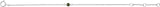 14K Gold Round Peridot Youth Birthstone Bracelet - White Gold - view 2