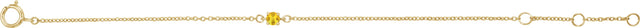 14K Gold Round Citrine Youth Birthstone Bracelet - Yellow Gold - view 2