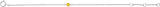 14K Gold Round Citrine Youth Birthstone Bracelet - White Gold - view 2