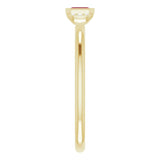 14K Gold Emerald Natural Ruby & Natural Diamond Stackable Ring - Yellow Gold - view 4