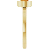 14K Gold Round Natural Citrine Bezel-Set Solitaire Ring - Yellow Gold - view 9