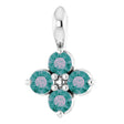 Platinum Round Natural Alexandrite Youth Birthstone Necklace or Pendant
