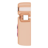 14K Gold Oval Natural Pink Tourmaline Bezel-Set Necklace or Slide Pendant - Rose Gold - view 6