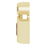 14K Gold Oval Natural Mozambique Garnet Bezel-Set Necklace or Slide Pendant - Yellow Gold - view 6
