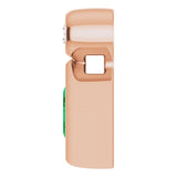 14K Gold Oval Natural Emerald Bezel-Set Necklace or Slide Pendant - Rose Gold - view 6