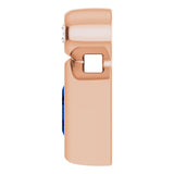 14K Gold Oval Lab-Grown Blue Sapphire Bezel-Set Necklace or Slide Pendant - Rose Gold - view 6