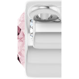 Platinum Oval Natural Pink Morganite & Natural Diamond Accented Necklace - view 3