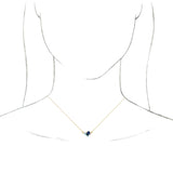 14K Gold Pear Natural Diamond Multi-Shape Necklace - Yellow Gold - view 3