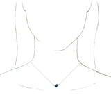 Platinum Pear Natural Diamond Multi-Shape Necklace - view 3