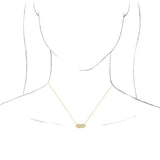 14K Gold Oval Natural Ethiopian Opal & Natural Pink Sapphire Vintage-Inspired Necklace – 7x5mm - Yellow Gold - view 3