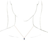 14K Gold Round Natural Amethyst & Natural Diamond Accented Necklace or Pendant – 1/6 CTW - Rose Gold - view 3