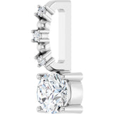 Platinum Round Natural Diamond Accented Pendant – up to 0.01 CTW - view 5