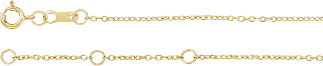 14K Gold Round Natural Multi-Gemstone Accented Bar Bracelet - Yellow Gold - view 3