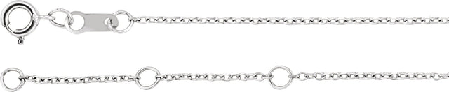 14K Gold Round Natural Multi-Gemstone Accented Bar Bracelet - White Gold - view 3