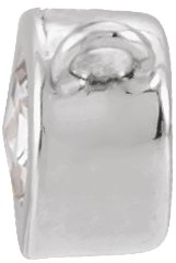 14K Gold Round Natural Diamond Rose-Cut Bezel-Set Necklace - White Gold - view 4