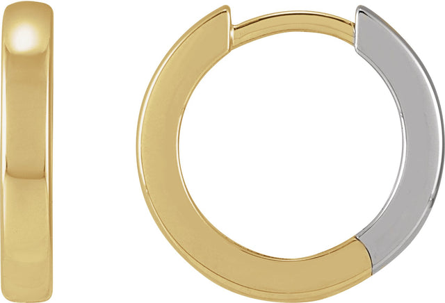 14K Gold Hinged Hoop Earrings II