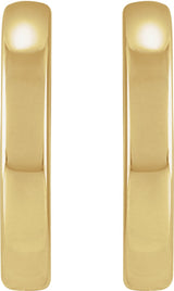 14K Gold Hinged Hoop Earrings II - view 2