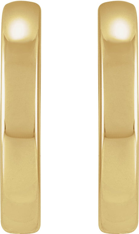 14K Gold Hinged Hoop Earrings II - view 2