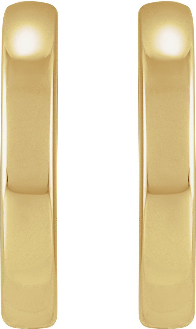 14K Gold Hinged Hoop Earrings II - view 2