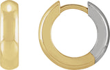 14K Gold Hinged Hoop Earrings No. 6
