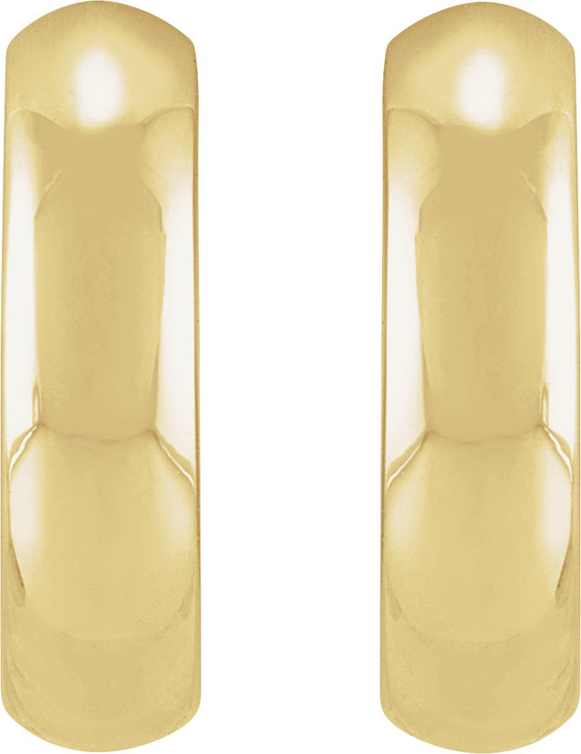 14K Gold Hinged Hoop Earrings No. 6 - view 2