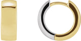 14K Gold Hinged Hoop Earrings No. 7