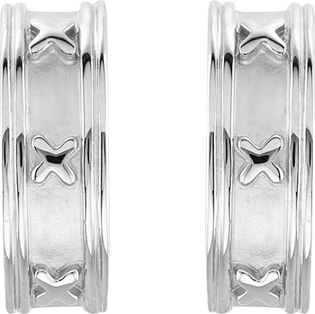18K Gold J-Hoop Earrings III - view 2