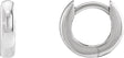 Platinum Huggie Hoop Earrings