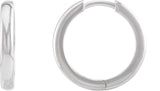 14K Gold Huggie Hoop Earrings - Rose Gold - view 4
