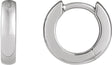 Platinum Hinged Hoop Earrings V