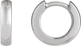 Platinum Hinged Hoop Earrings V