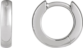 Platinum Hinged Hoop Earrings V